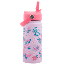 Load image into Gallery viewer, Water Bottle - Insulated Stainless Steel - Lilac Butterfly
