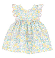Sunny Spring Print Floral Ruffle Dress