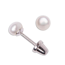 Load image into Gallery viewer, Sterling Silver Pearl Earrings