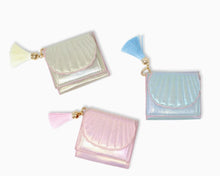 Load image into Gallery viewer, Iridescent Seashell  Coin Purse & Wallet