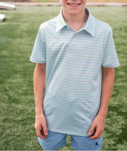 Load image into Gallery viewer, Sherbet Stripe S/S Performance Polo