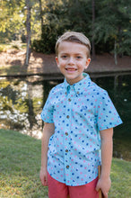 Load image into Gallery viewer, Boy's S/S Nautical Flag Print Shirt