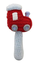 Load image into Gallery viewer, Train Hand Crochet Rattle