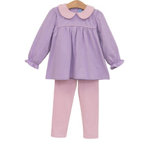 Load image into Gallery viewer, Lavender & Pink Knit - Leggings Set