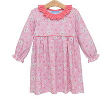 Load image into Gallery viewer, Tea-For-Two Pink Printed Ruffle - Dress