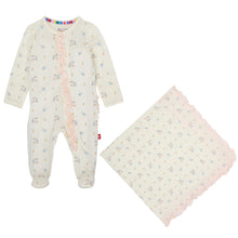 Load image into Gallery viewer, Penguin Pints Footie & Blanket Set - Sale 3-6 months