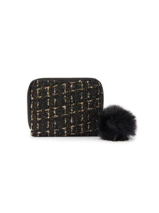 Tweed Wallet: Black