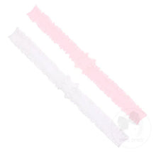 Load image into Gallery viewer, Add-A-Bow Stretch Ruffle Edge Girls Baby Bands - Two Pack