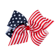 Load image into Gallery viewer, Stars &amp; Stripes Grosgrain Bow
