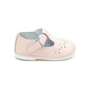 Birdie Leather T-Strap Mary Jane - Pink -  L'Amour
