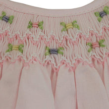 Load image into Gallery viewer, Light Pink Day Gown w/Smocked Flowers &amp; Embroidered Hem
