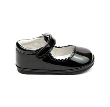 Load image into Gallery viewer, Cara Scalloped Mary Jane in PATENT BLACK

