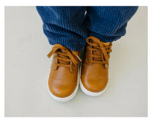 Load image into Gallery viewer, Evan Mid-Top Lace-Up Boot Sneaker in Camel