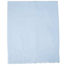 Load image into Gallery viewer, Heirloom Embroidered Receiving Blanket in Blue
