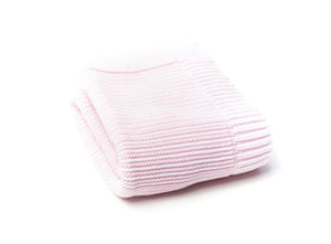 Stripes Baby Blanket - Blue or Pink