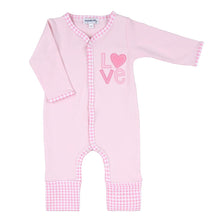 Load image into Gallery viewer, Love Applique Pink Playsuit
