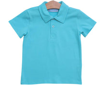 Load image into Gallery viewer, Henry Aqua Polo Shirt
