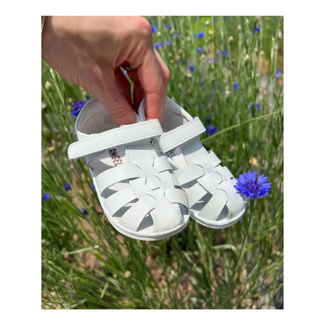 Leather Fisherman Sandal - White