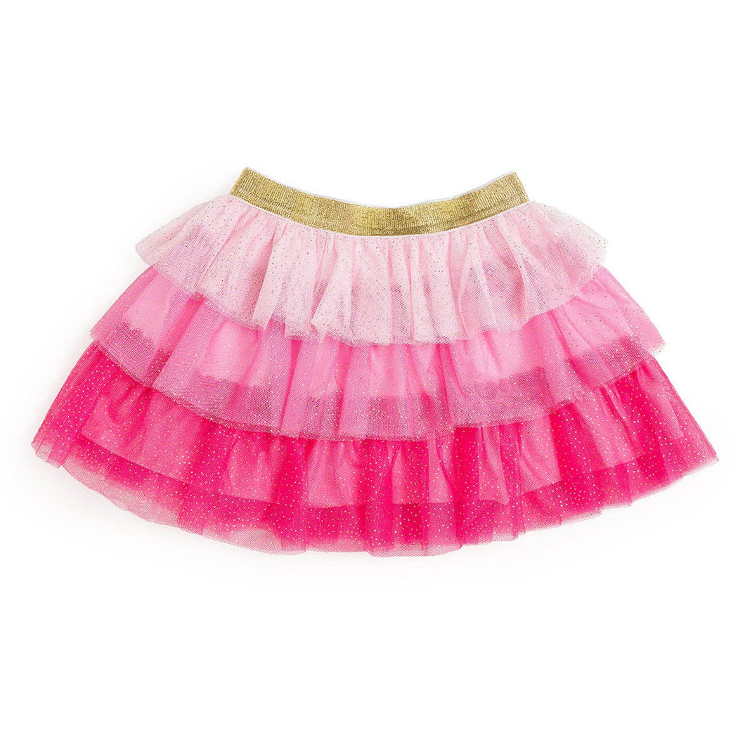 Pink Petal Layered Ombre Tutu Skirt