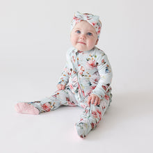 Load image into Gallery viewer, Melinda Ruffled Zippered Footie
