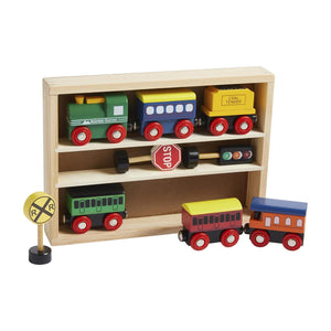 Boxed Wooden Train Set