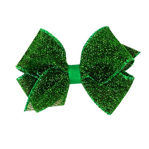 Extra Small Party Glitter Hair Bow