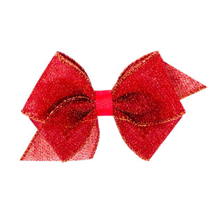 Extra Small Party Glitter Hair Bow