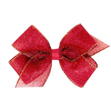 Load image into Gallery viewer, Medium Party Glitter Hair Bow
