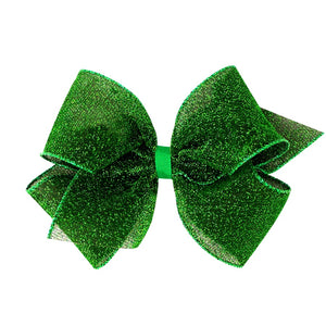 King  Party Glitter Hair Bow