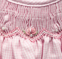 Load image into Gallery viewer, Pink Bishop Zig-Zag Smocked Dress
