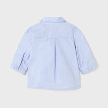 Load image into Gallery viewer, Blue Oxford L/S Shirt &amp; Plaid Bowtie

