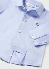 Load image into Gallery viewer, Blue Oxford L/S Shirt &amp; Plaid Bowtie
