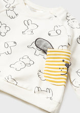 Load image into Gallery viewer, Boy&#39;s Knit Track Pant Set - Animal Print w/Puppy Pocket
