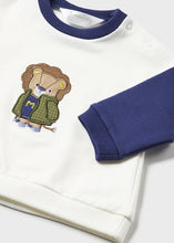 Load image into Gallery viewer, Infant Boy&#39;s Knit Track Pant Set - Lion Applique
