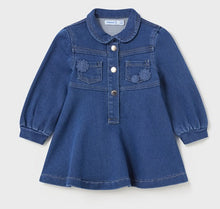 Load image into Gallery viewer, Infant Girl&#39;s Knit Denim Dress
