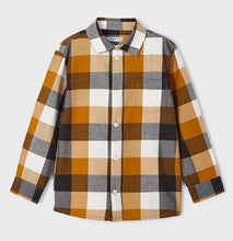 Load image into Gallery viewer, L/S Black &amp; Orange Checked Shirt

