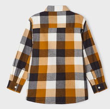 Load image into Gallery viewer, L/S Black &amp; Orange Checked Shirt
