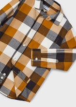 Load image into Gallery viewer, L/S Black &amp; Orange Checked Shirt
