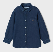 Load image into Gallery viewer, L/S Boy&#39;s Button Down Demin Shirt
