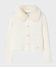 Load image into Gallery viewer, Faux Fur Collar Cardigan
