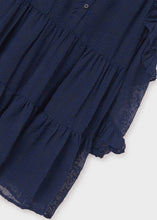 Load image into Gallery viewer, Tween Girl&#39;s Navy Chiffon Dress
