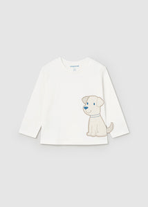 Infant Boy L/S Shirt with Puppy Applique