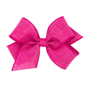 Medium Linen Hair Bow