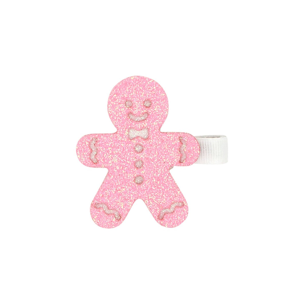 Pink Gingerbread - Holiday Hair Clip