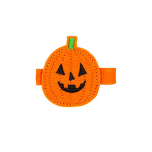 Halloween Felt Applique Hair Clip - Jack O'Lantern