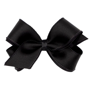 Jewel Toned Satin Overlay Bow in King