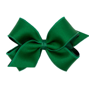 Jewel Toned Satin Overlay Bow = Medium