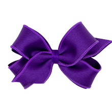 Load image into Gallery viewer, Jewel Toned Satin Overlay Bow = Medium
