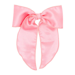 Medium Satin Bow w/Twisted Wrap and Whimsy Tails