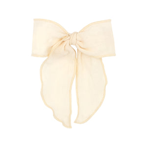 Medium Velvet Fabric Bow w/ Twisted Wrap & Whimsy Tails